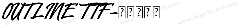 OUTLINE TTF字体转换